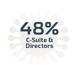 48% C-Suite & Directors